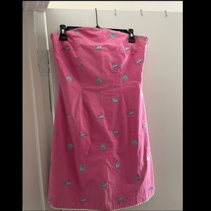 Strapless/halter mini sundress